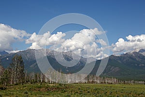 The mountains of the Barguzin mountains, this valley of the Barguzin river