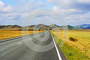 Steppe and hills of Khakassia photo