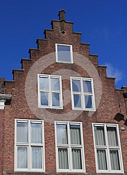 Stepped gable house