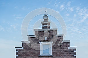 Stepped gable of an old house