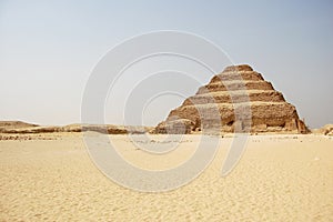 Stepped pyramid at Saqqara in Egypt