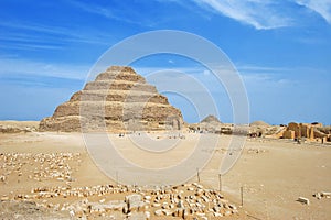 Stepped pyramid at Saqqara - Egypt, Africa