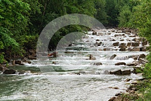 Stepped riffles on Fuscher Ache river, Austria