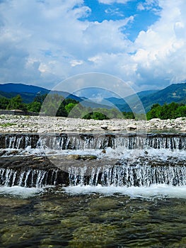 Stepped waterfall