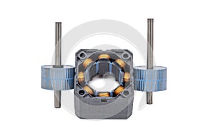 Stepper motor, disassembled