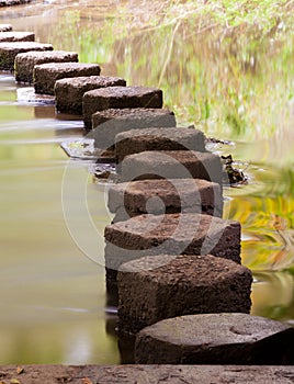 Stepping Stones Across a River