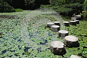 Stepping Stones at Heian-Jing Shrine photo