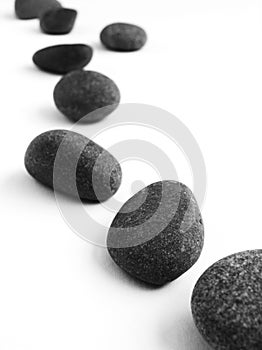 Stepping stones isolated photo