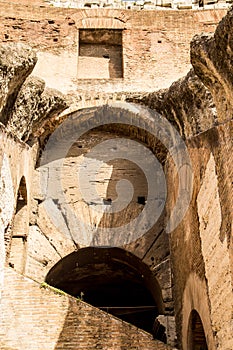 Steps and Ancient Arch in Coliseum