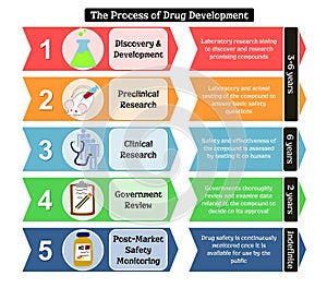 Steps of drug development with details