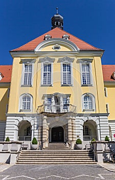 Steps and entrance of the town hall in Herford photo