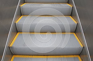Steps on a escalator