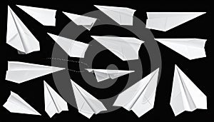 Paper Airplane Folding Steps Tutorial Sequence