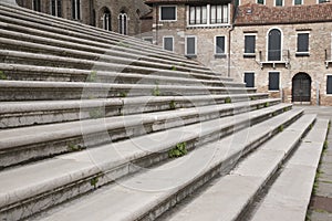 Steps in front of Basilica di Santa Maria della Salute Church, V