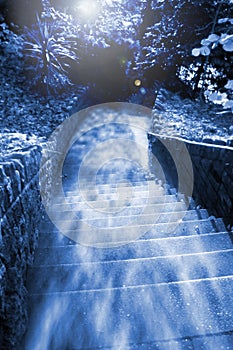 Steps haze photo