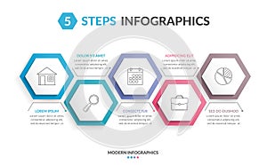 5 Steps Infographics