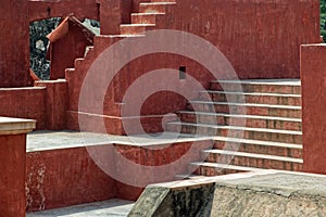 Steps on a Jantar Mantar, an astronomy instruments