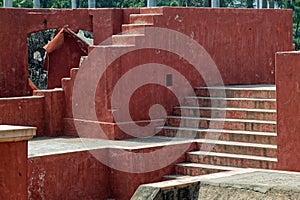 Steps on a Jantar Mantar, an astronomy instruments