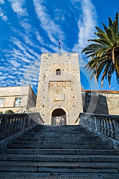 Steps lead up to Kopnena Vrata