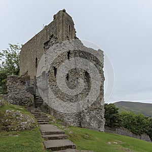 Steps leading to the ruins of Peveril Castle