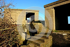 Steps Leading Up To Historical War Bunkers