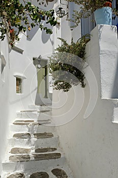 Steps Through Ally in Chora Town, Mykonos photo