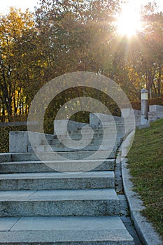 Steps in the park