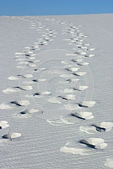 Steps in sand