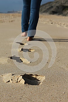 Steps in the sand