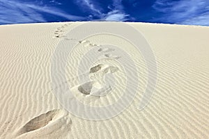 Passi sabbia da duna Francia 