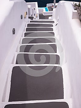 Steps in Santorini, Greece