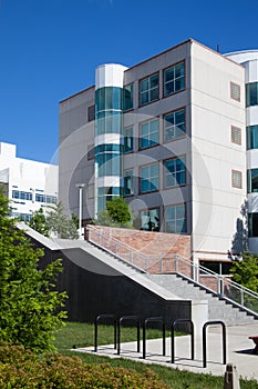 Steps to Cornell University`s BioTech Building