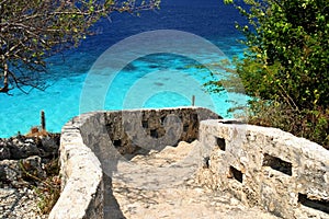 Steps to ocean, Bonaire