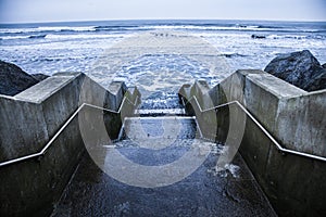 Steps to the sea