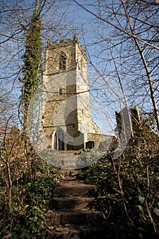 Steps to St Oswald's Parish Church