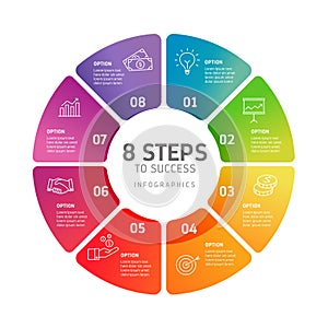 Steps To Sucess - TImeline, Infographics