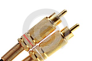 Stereo audio jacks gold plated