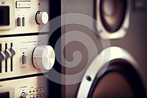 Stereo Audio Music Rack Component Control Knob