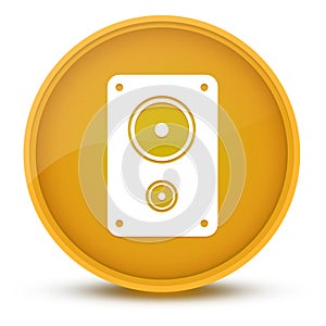 Stereo luxurious glossy yellow round button abstract