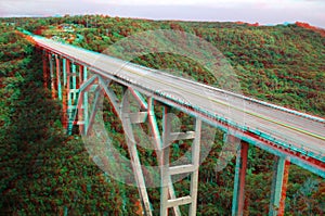 Stereo photo of bridge