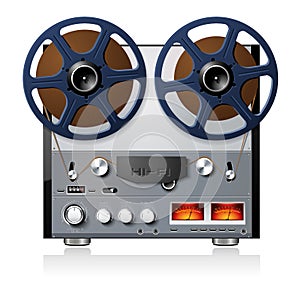 Stereo reel to reel tape deck player recorder photo