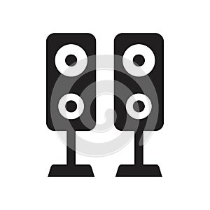 Stereo Speaker Icon template black color editable. Stereo Speaker Icon symbol Flat vector illustration for graphic and web design