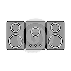 Stereo speaker system icon