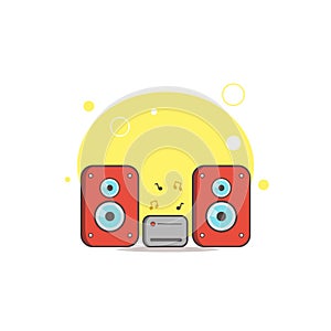 stereo speakers clipart. stereo speakers vector clipart. stereo speakers isolated clipart