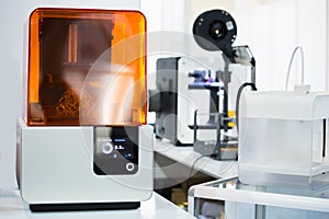 A stereolithography 3d printer photo