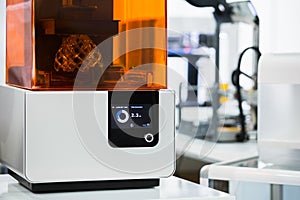 A stereolithography 3d printer photo