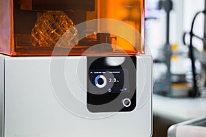 A stereolithography 3d printer photo
