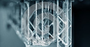 Stereolithography DPL 3d printer create detail and liquid drips,