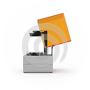 Stereolithography printer 3d rendering isolated photo
