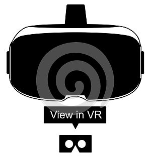 Stereoscopic 3d vr illustration